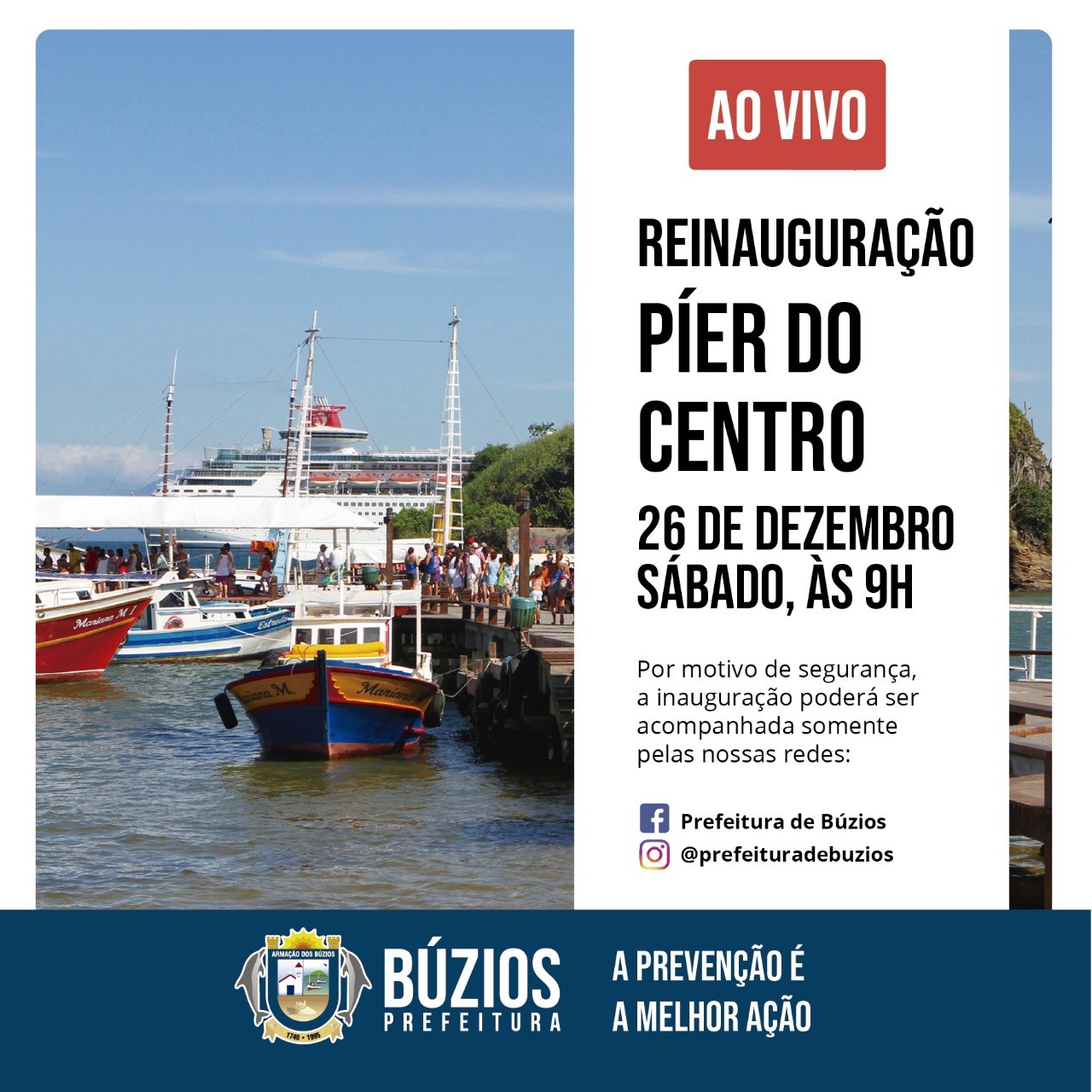 Reinauguração do Píer do Centro - Prefeitura Municipal de Búzios
