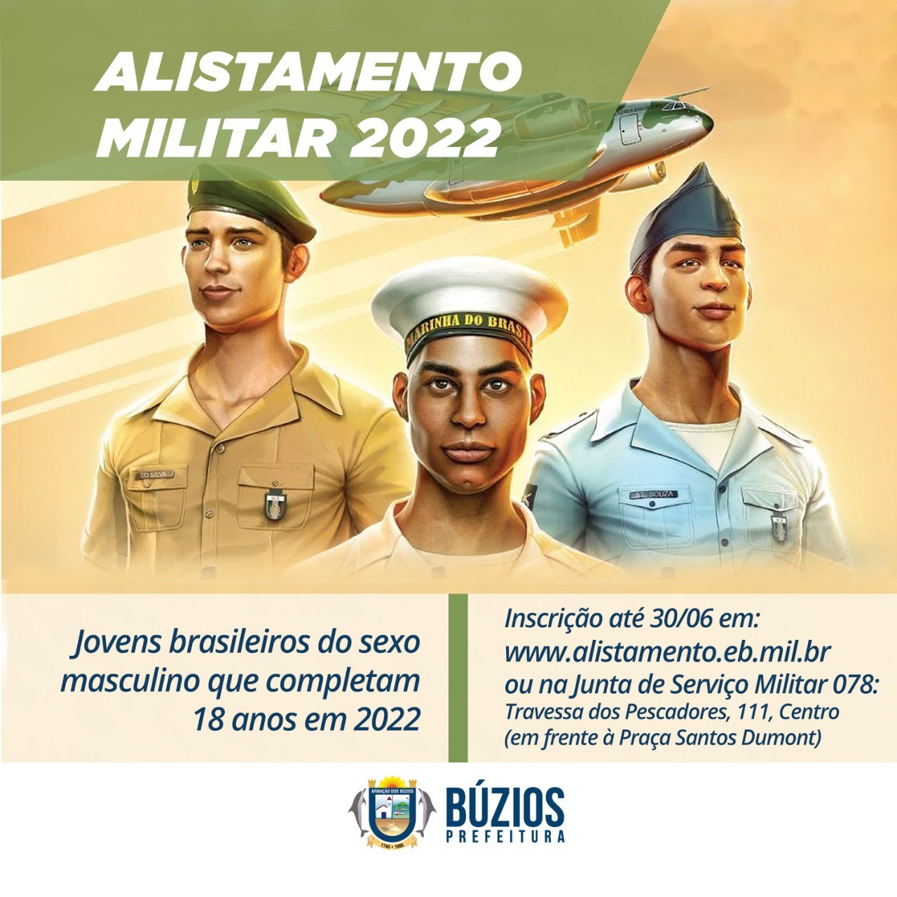 Jovens nascidos em 2005 já podem fazer Alistamento Militar obrigatório -  Prefeitura de São João Batista