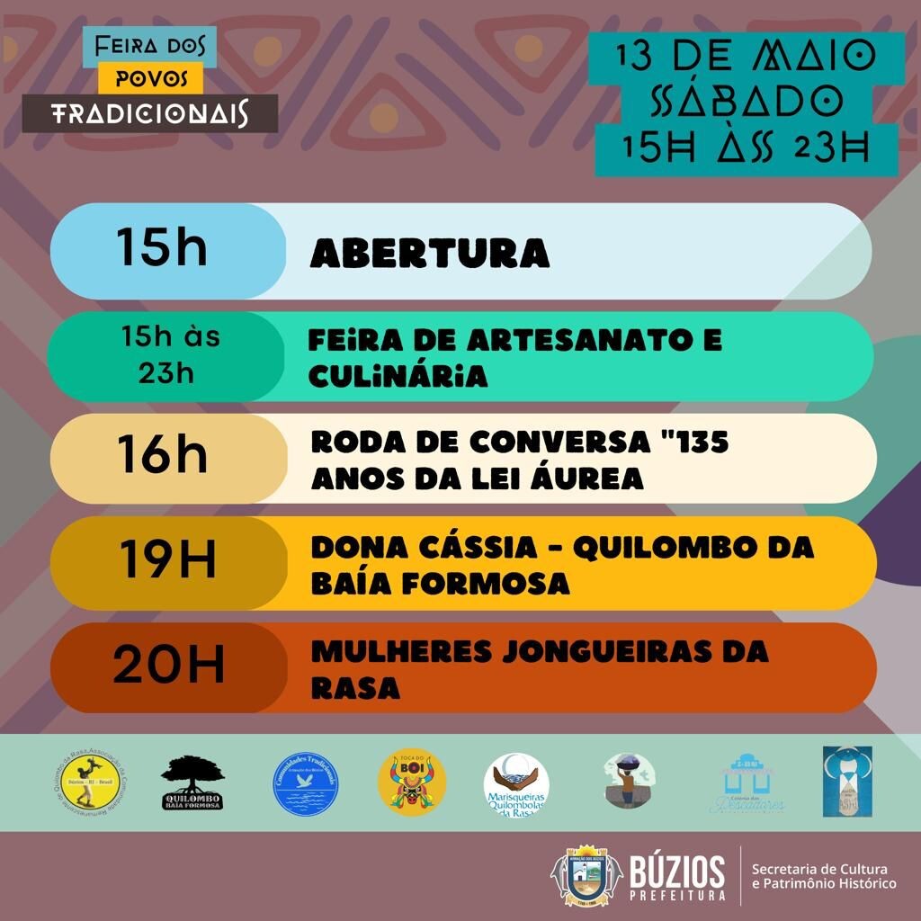 IMG 20230504 WA0033 Prefeitura de Búzios realizará Feira dos Povos Tradicionais