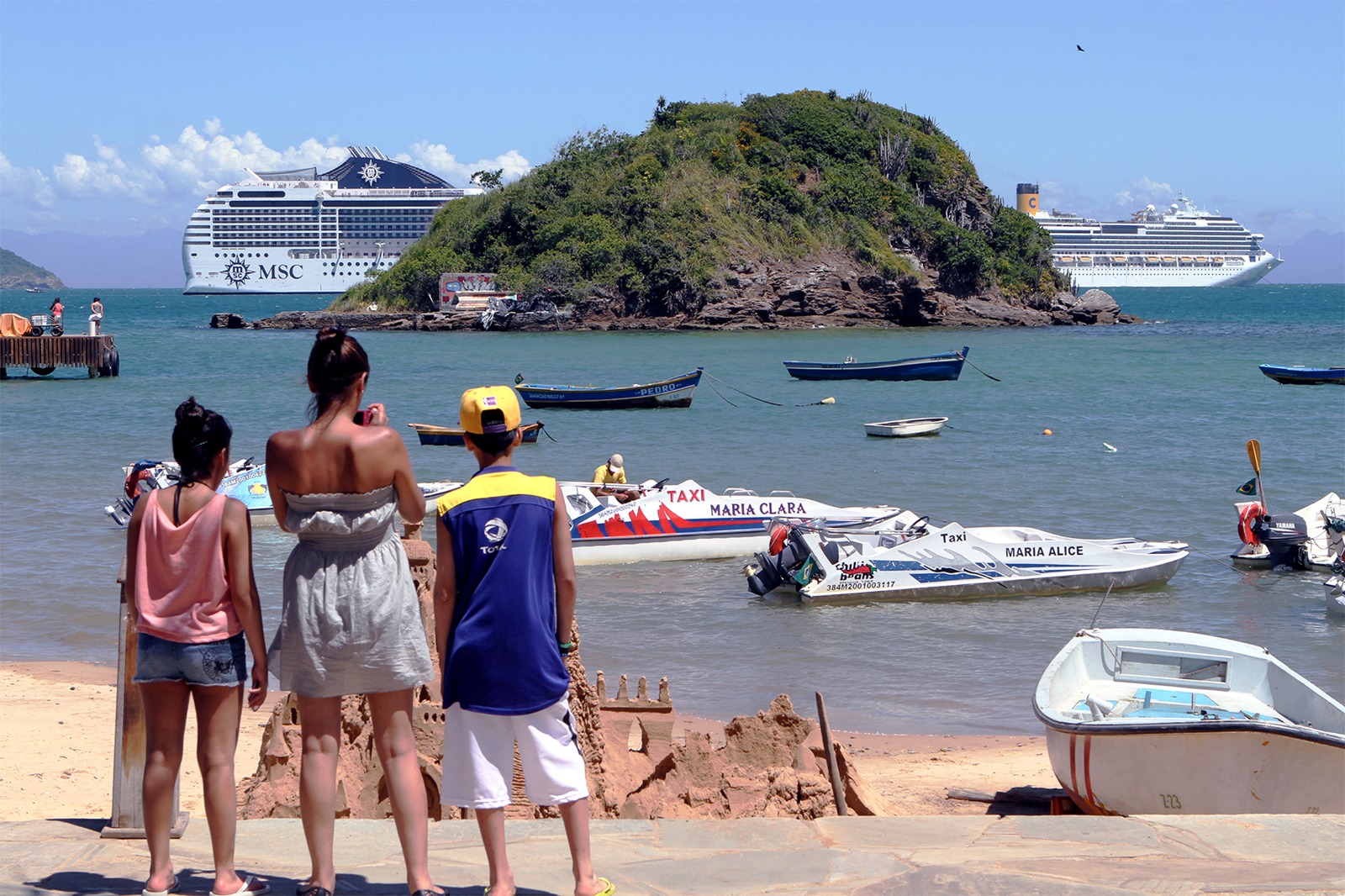 Começa neste domingo a temporada de transatlânticos em Búzios, no RJ, Região dos Lagos