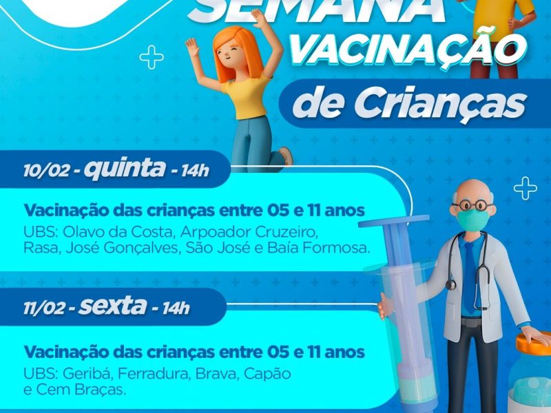 Calendário de Vacinação Infantil
