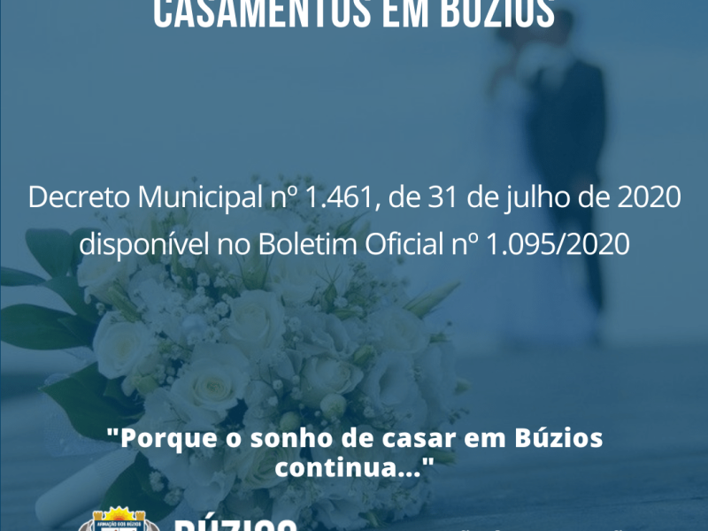 Casamento em Búzios - Decreto