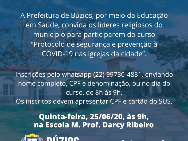 Convite para Líderes Religiosos