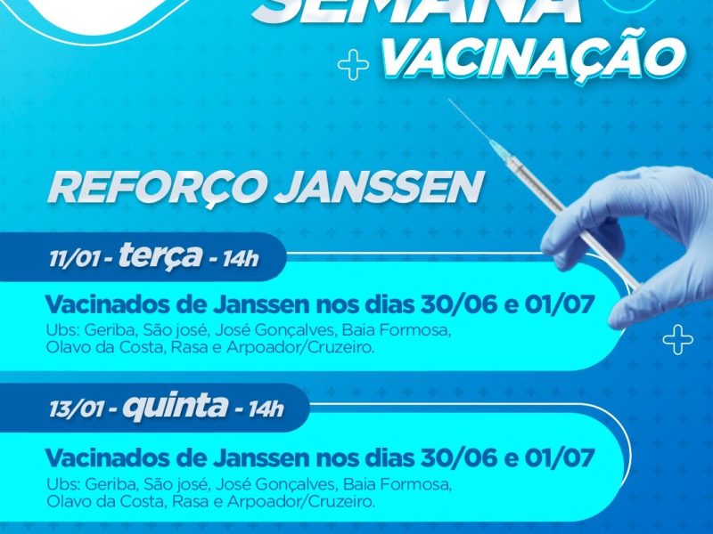 DOSE REFORÇO JANSSE