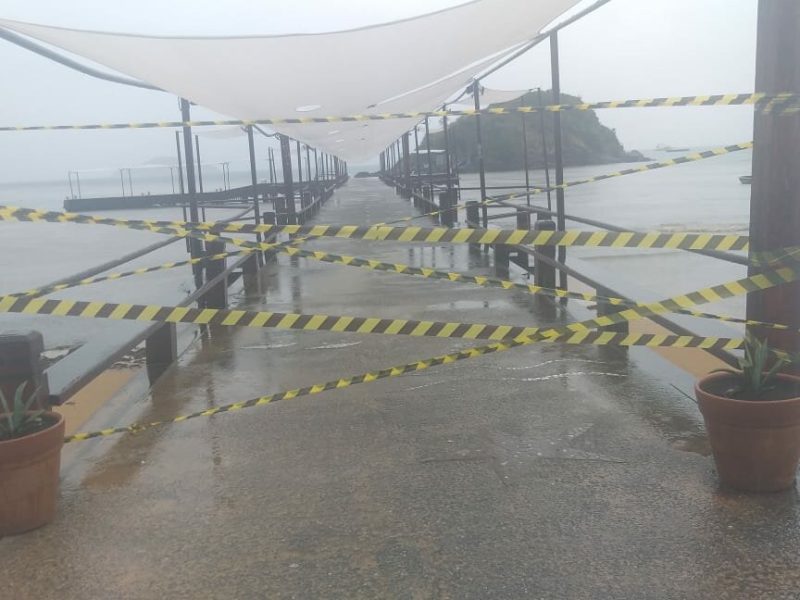 Defesa Civil interdita de modo preventivo Pier do Centro 2