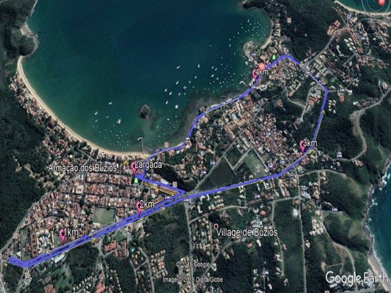 Percurso Circuito Day Run - Etapa Búzios