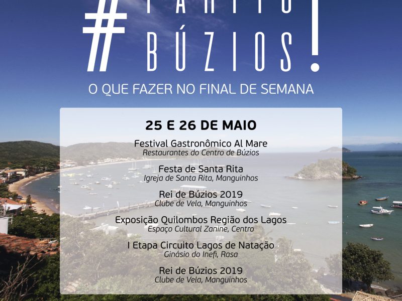 Partiu Búzios 25 e 26 de maio